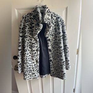 Leopard fur coat